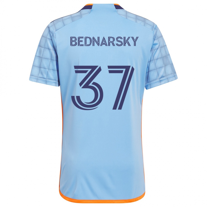 Kinder Stevo Bednarsky #37 Blau Orange Heimtrikot Trikot 2024/25 T-Shirt