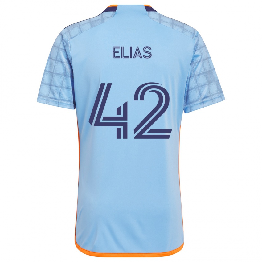 Kinder Piero Elias #42 Blau Orange Heimtrikot Trikot 2024/25 T-Shirt