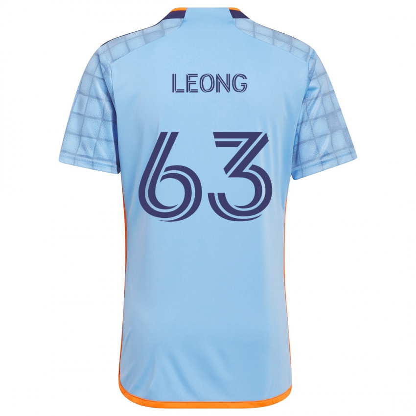 Kinder Matthew Leong #63 Blau Orange Heimtrikot Trikot 2024/25 T-Shirt