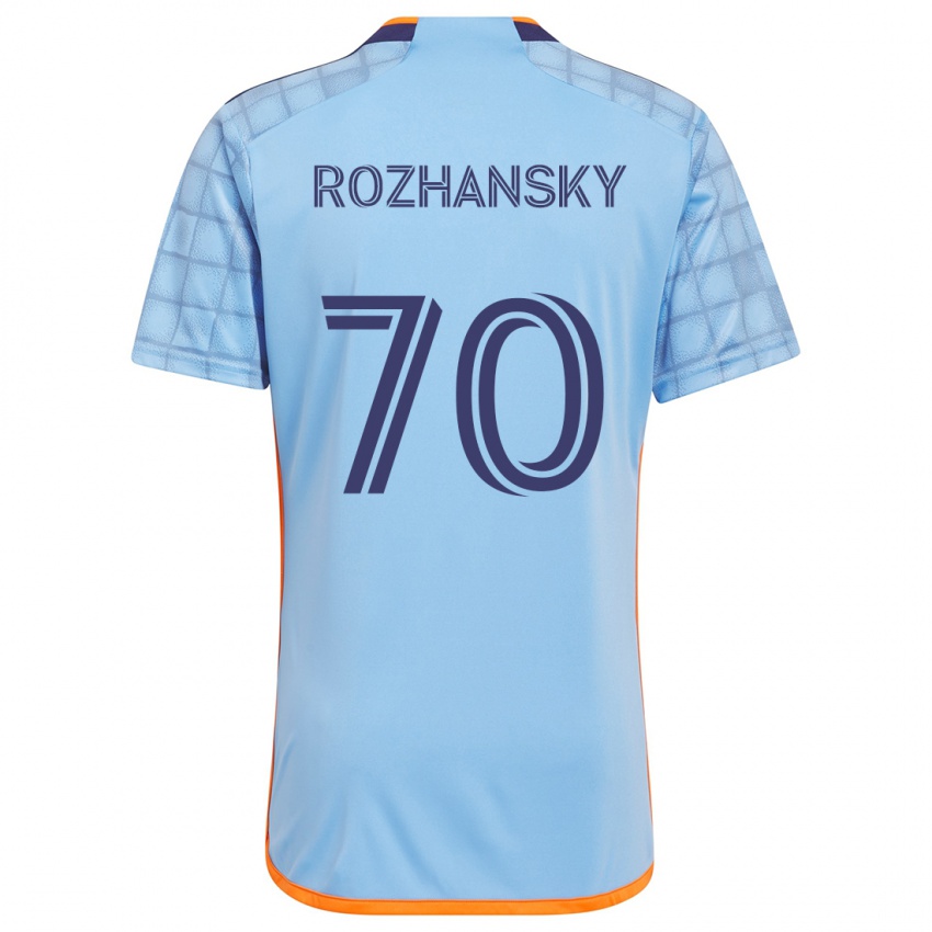 Kinder Jake Rozhansky #70 Blau Orange Heimtrikot Trikot 2024/25 T-Shirt