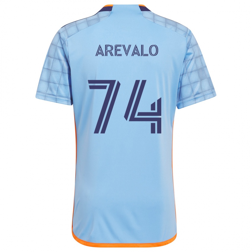 Kinder Ronny Arévalo #74 Blau Orange Heimtrikot Trikot 2024/25 T-Shirt