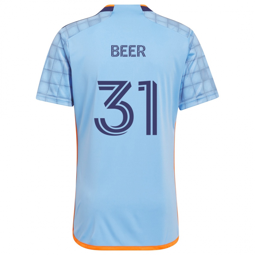 Kinder Jack Beer #31 Blau Orange Heimtrikot Trikot 2024/25 T-Shirt