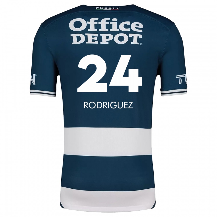 Kinder Luis Rodriguez #24 Blau Weiss Heimtrikot Trikot 2024/25 T-Shirt