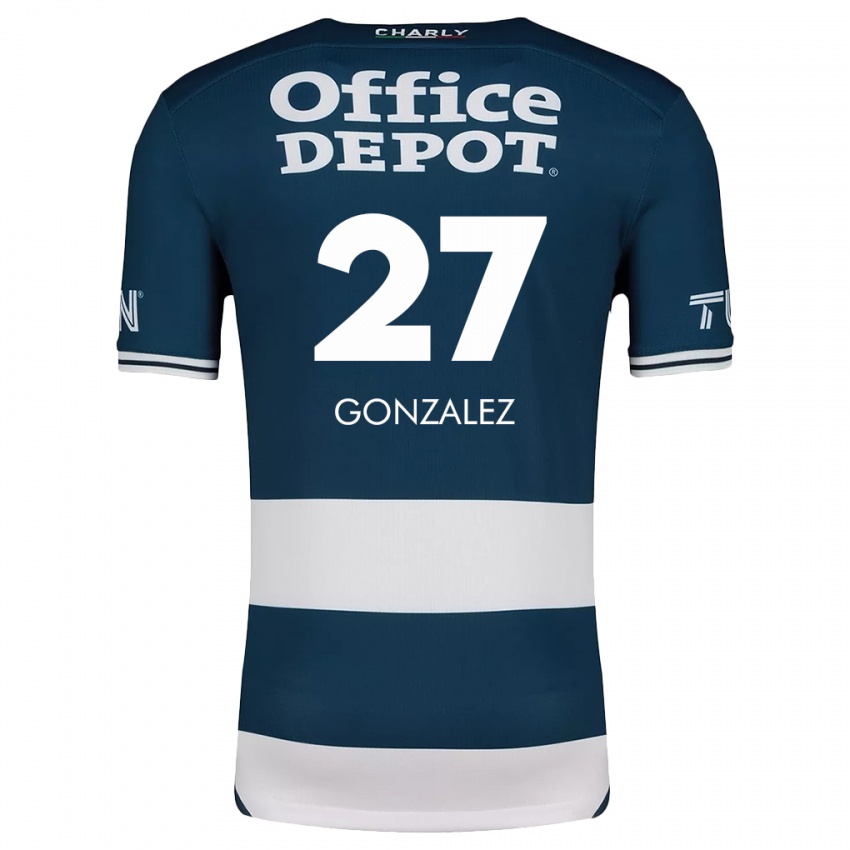 Kinder Owen González #27 Blau Weiss Heimtrikot Trikot 2024/25 T-Shirt