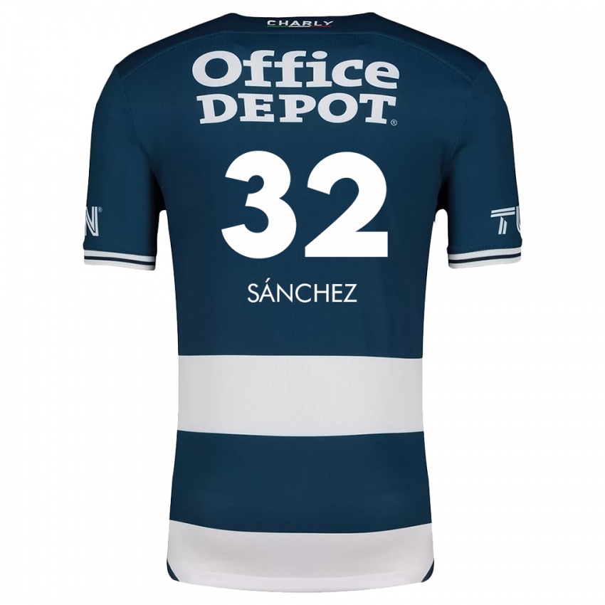 Kinder Carlos Sánchez #32 Blau Weiss Heimtrikot Trikot 2024/25 T-Shirt