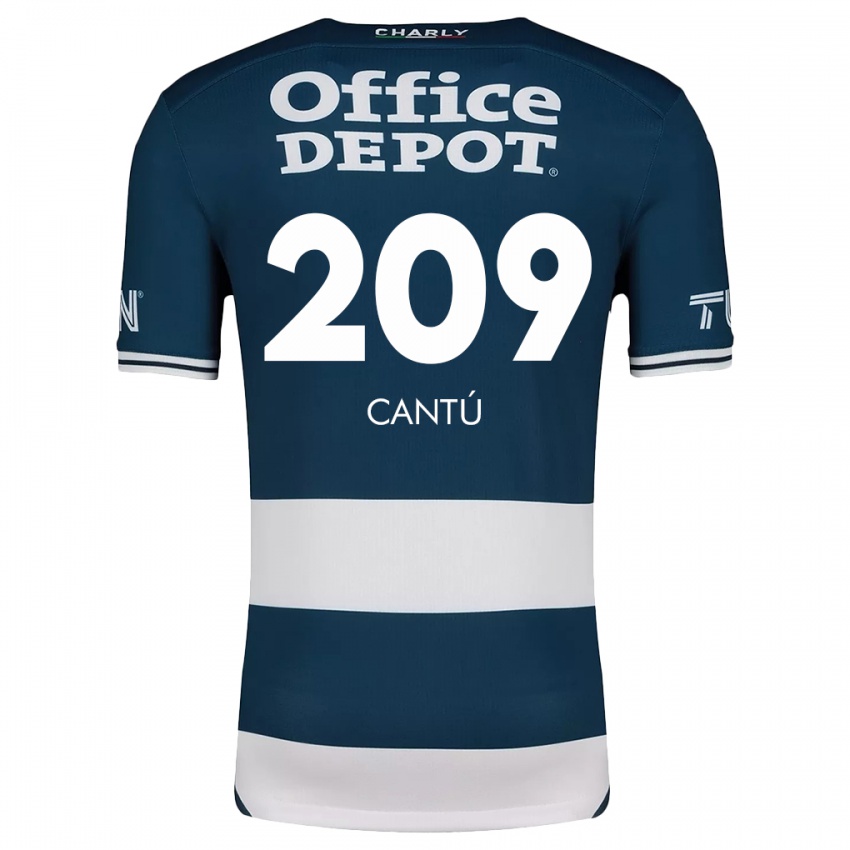 Kinder Juan Cantú #209 Blau Weiss Heimtrikot Trikot 2024/25 T-Shirt