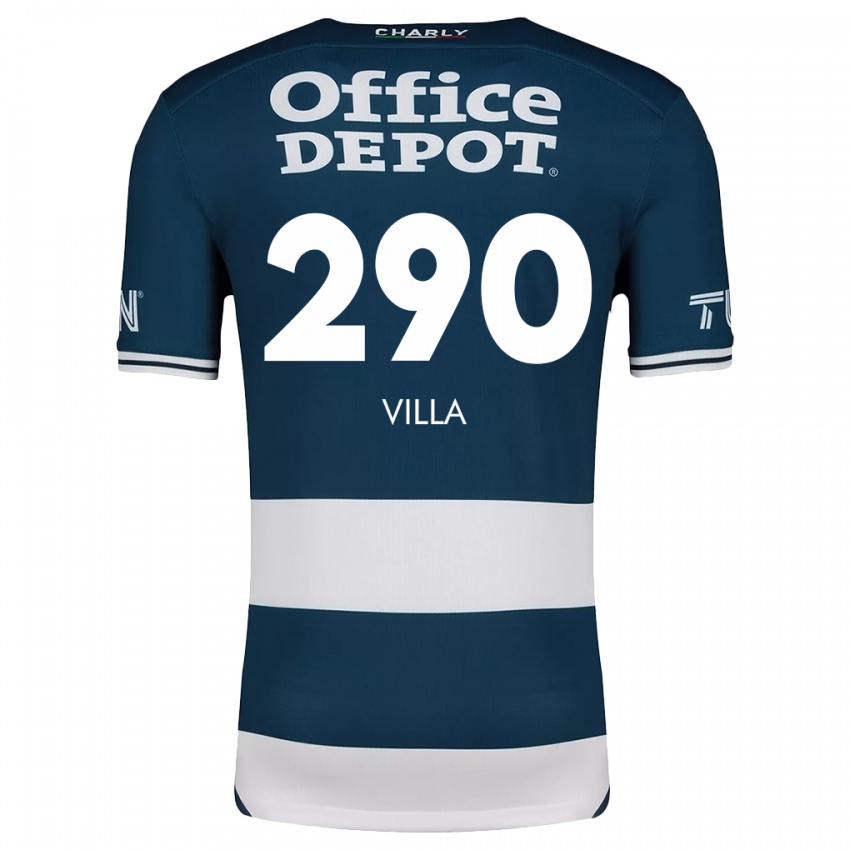 Kinder Adrián Villa #290 Blau Weiss Heimtrikot Trikot 2024/25 T-Shirt