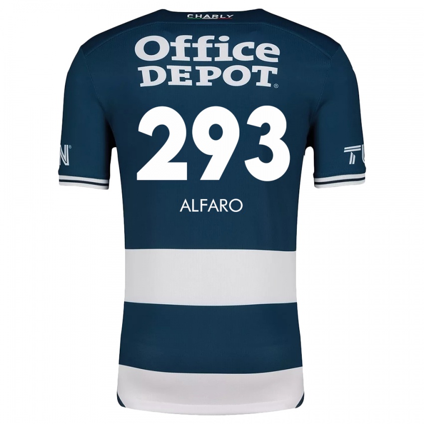 Kinder Cristóbal Alfaro #293 Blau Weiss Heimtrikot Trikot 2024/25 T-Shirt