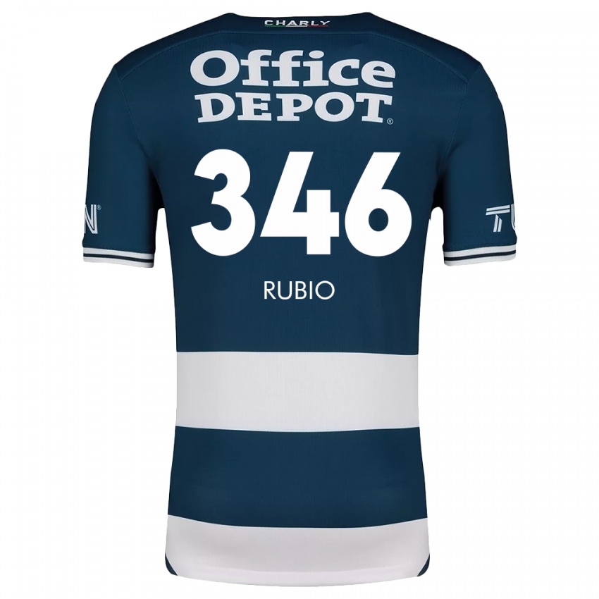 Kinder Mateo Rubio #346 Blau Weiss Heimtrikot Trikot 2024/25 T-Shirt