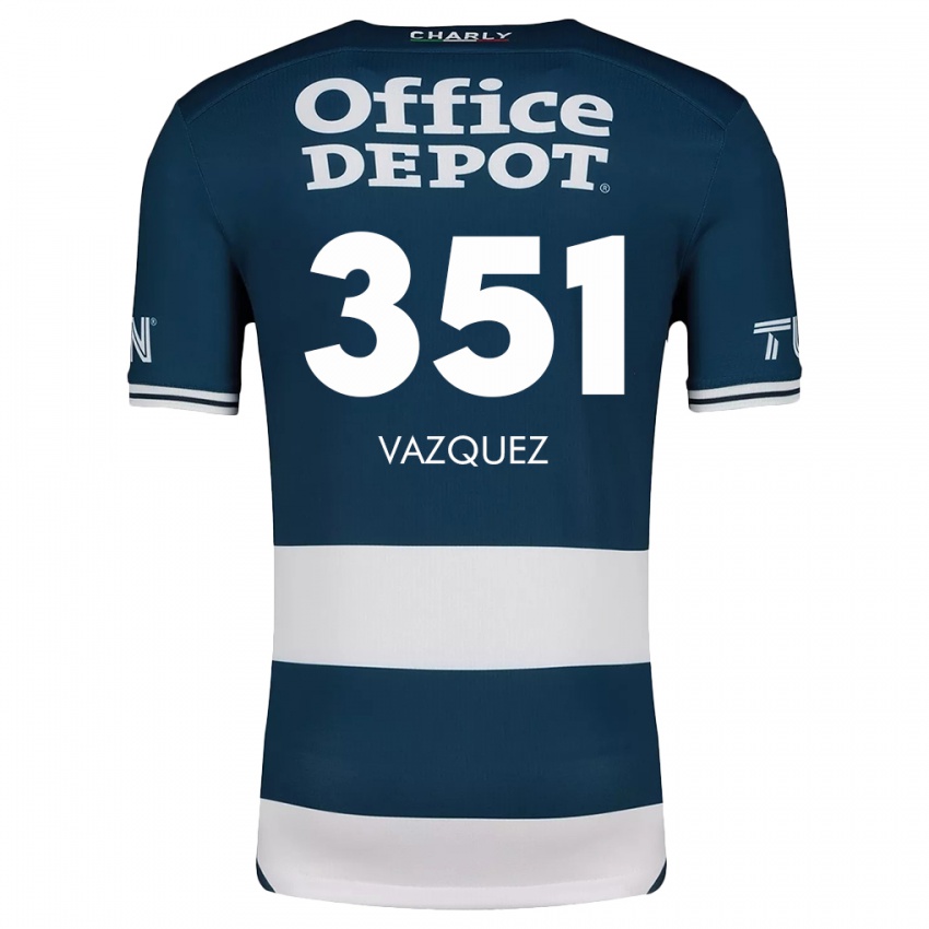 Kinder Maximo Vázquez #351 Blau Weiss Heimtrikot Trikot 2024/25 T-Shirt