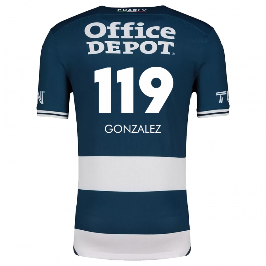 Kinder Juan González #119 Blau Weiss Heimtrikot Trikot 2024/25 T-Shirt