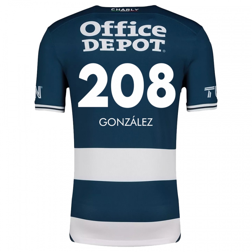 Kinder Osvaldo González #208 Blau Weiss Heimtrikot Trikot 2024/25 T-Shirt