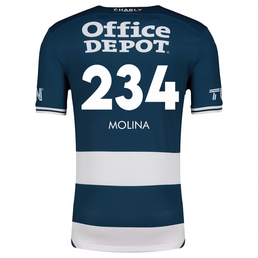 Kinder Yoshimar Molina #234 Blau Weiss Heimtrikot Trikot 2024/25 T-Shirt