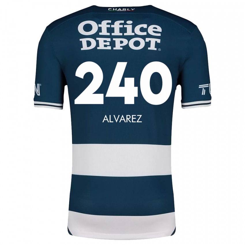 Kinder Gael Álvarez #240 Blau Weiss Heimtrikot Trikot 2024/25 T-Shirt