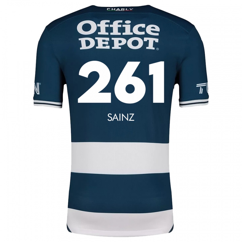 Kinder Diego Sáinz #261 Blau Weiss Heimtrikot Trikot 2024/25 T-Shirt