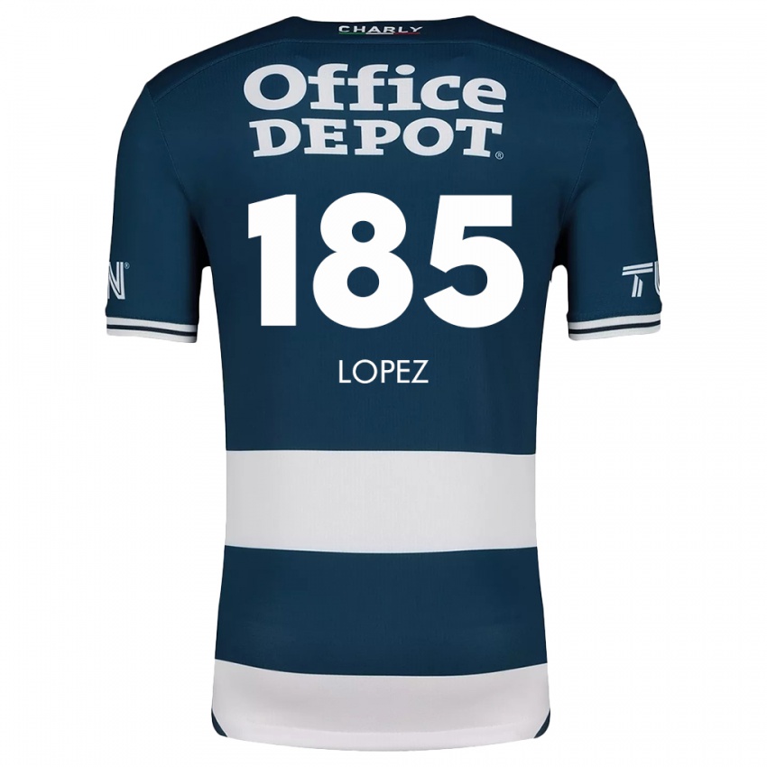 Kinder René López #185 Blau Weiss Heimtrikot Trikot 2024/25 T-Shirt