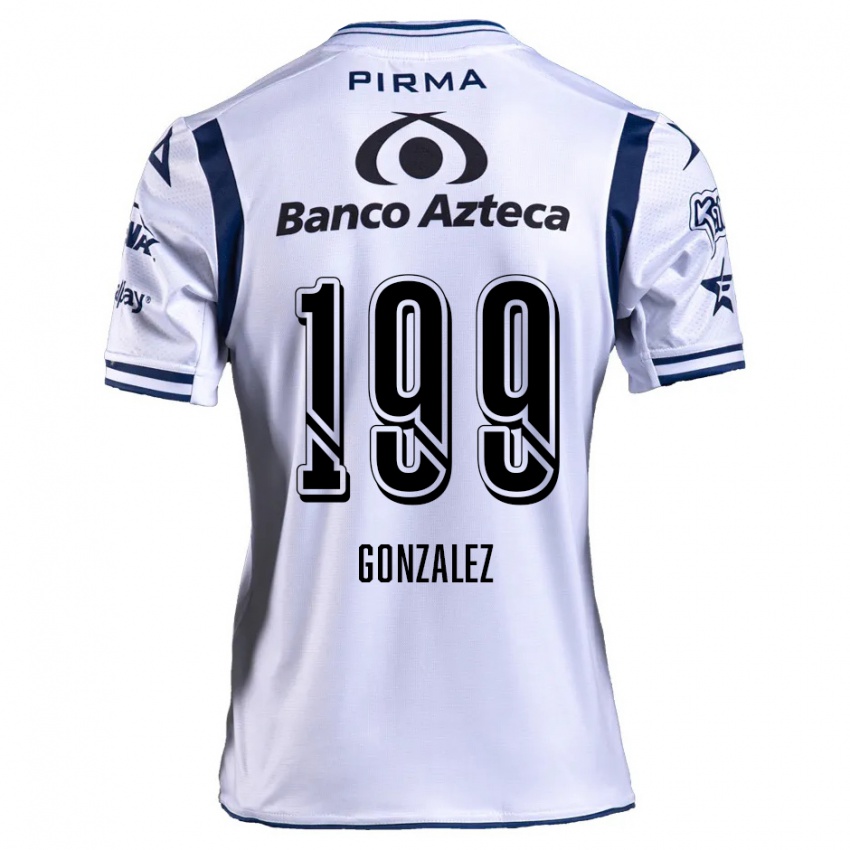 Kinder Samuel González #199 Weiß Marineblau Heimtrikot Trikot 2024/25 T-Shirt