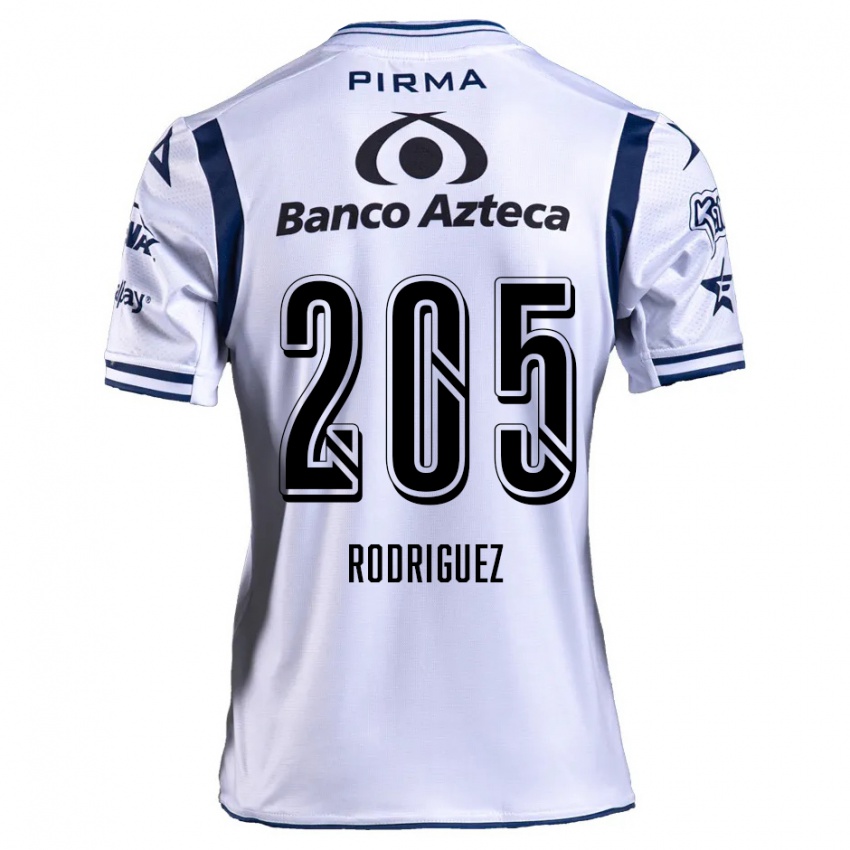 Kinder Alberto Rodríguez #205 Weiß Marineblau Heimtrikot Trikot 2024/25 T-Shirt