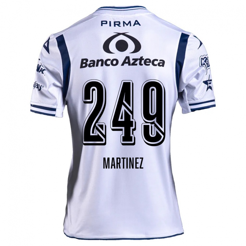 Kinder Juan Martínez #249 Weiß Marineblau Heimtrikot Trikot 2024/25 T-Shirt