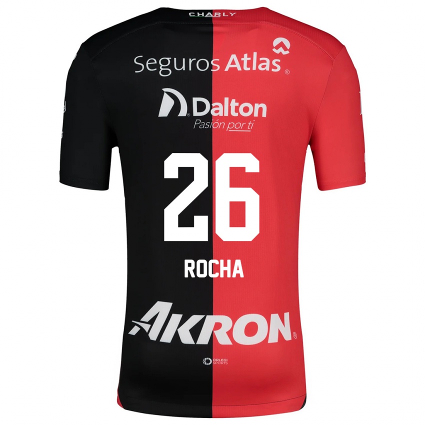 Kinder Aldo Rocha #26 Rot Schwarz Heimtrikot Trikot 2024/25 T-Shirt