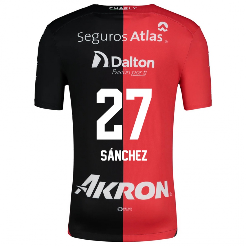 Kinder Antonio Sánchez #27 Rot Schwarz Heimtrikot Trikot 2024/25 T-Shirt