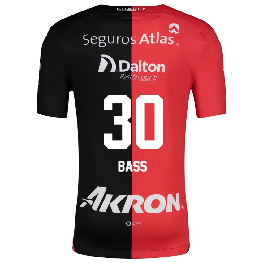 Kinder Abraham Bass #30 Rot Schwarz Heimtrikot Trikot 2024/25 T-Shirt