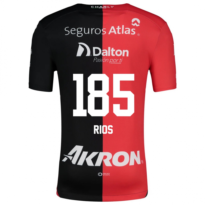 Kinder Víctor Ríos #185 Rot Schwarz Heimtrikot Trikot 2024/25 T-Shirt