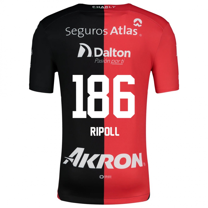 Kinder Alonso Ripoll #186 Rot Schwarz Heimtrikot Trikot 2024/25 T-Shirt