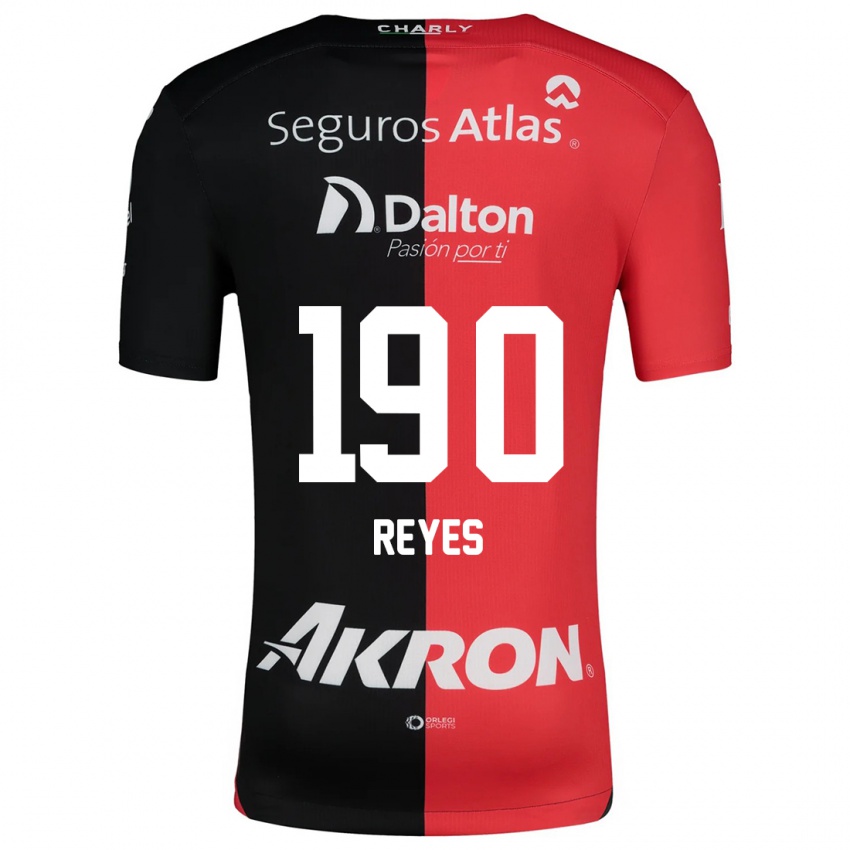 Kinder Óscar Reyes #190 Rot Schwarz Heimtrikot Trikot 2024/25 T-Shirt