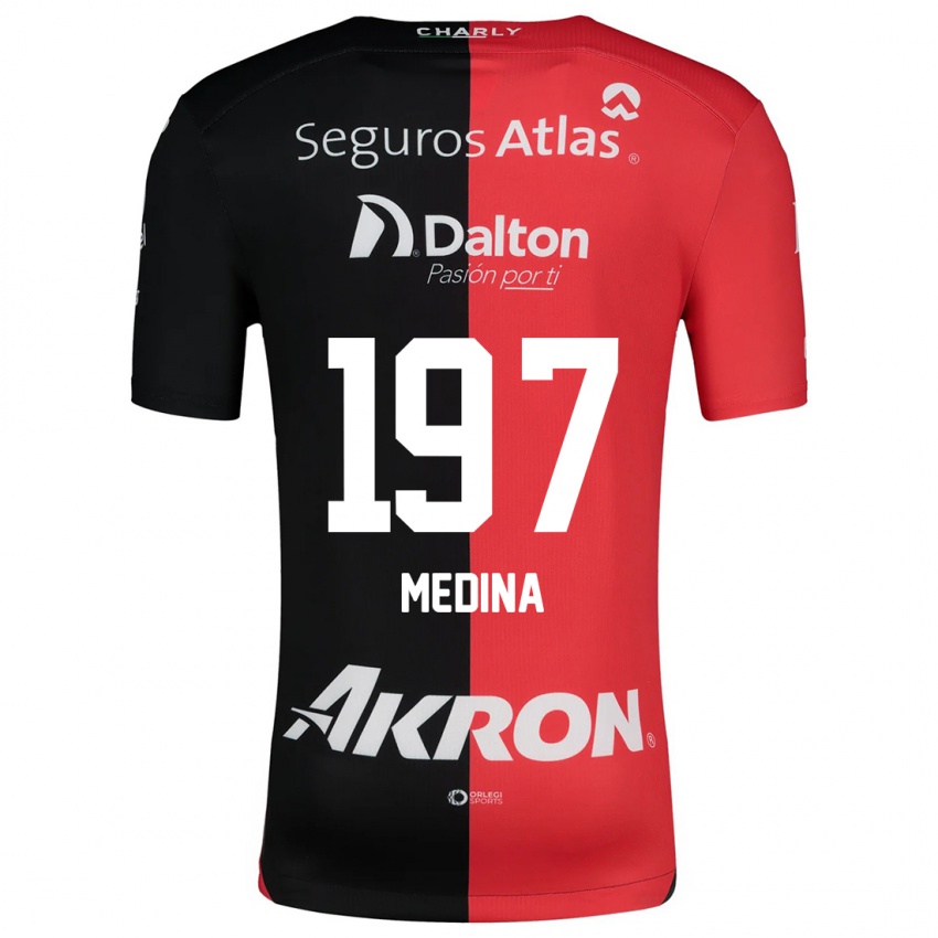 Kinder Héctor Medina #197 Rot Schwarz Heimtrikot Trikot 2024/25 T-Shirt