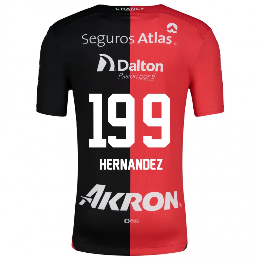 Kinder Sergio Hernández #199 Rot Schwarz Heimtrikot Trikot 2024/25 T-Shirt