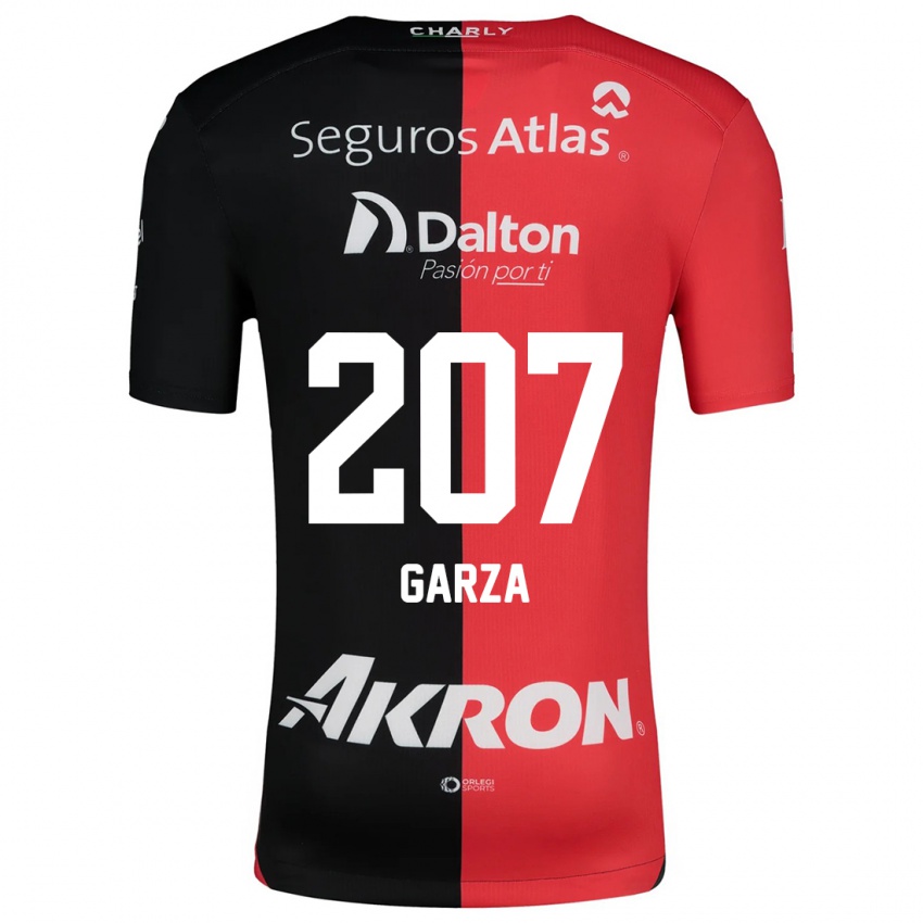 Kinder Rodolfo Garza #207 Rot Schwarz Heimtrikot Trikot 2024/25 T-Shirt