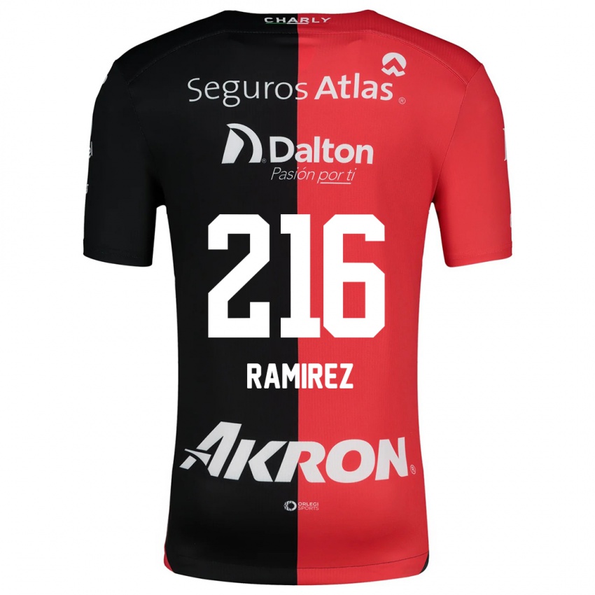 Kinder Paulo Ramírez #216 Rot Schwarz Heimtrikot Trikot 2024/25 T-Shirt