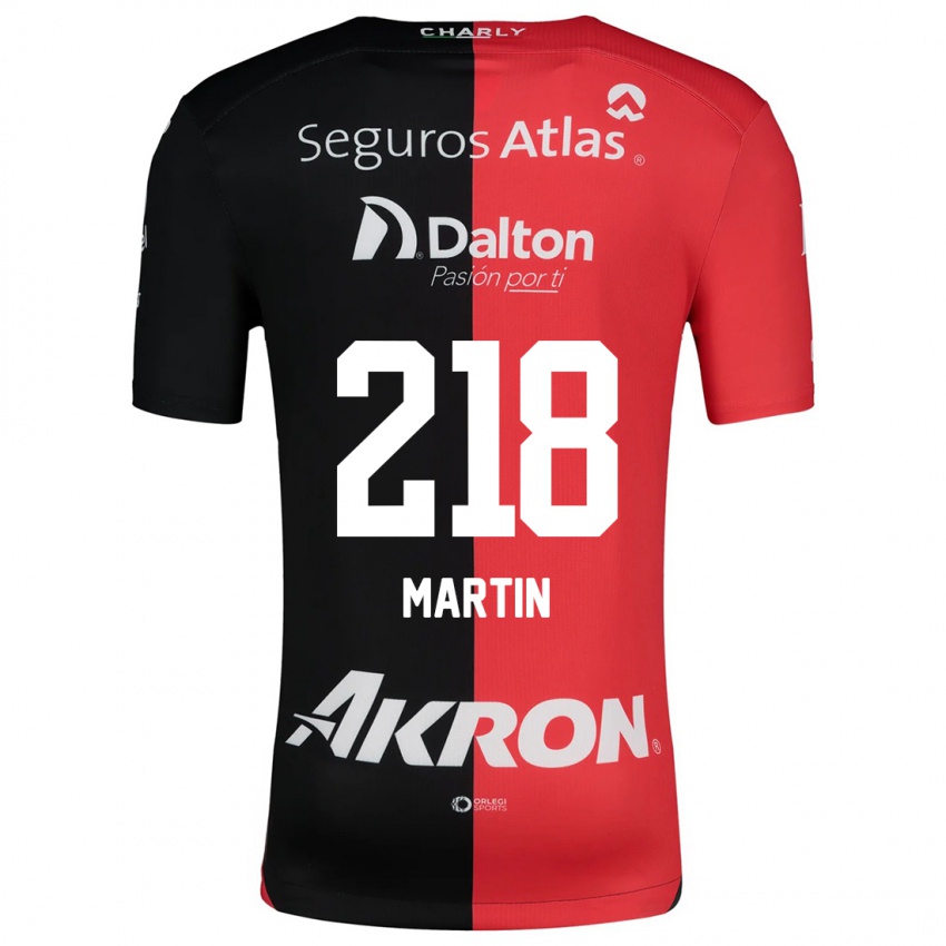 Kinder Jorge San Martín #218 Rot Schwarz Heimtrikot Trikot 2024/25 T-Shirt