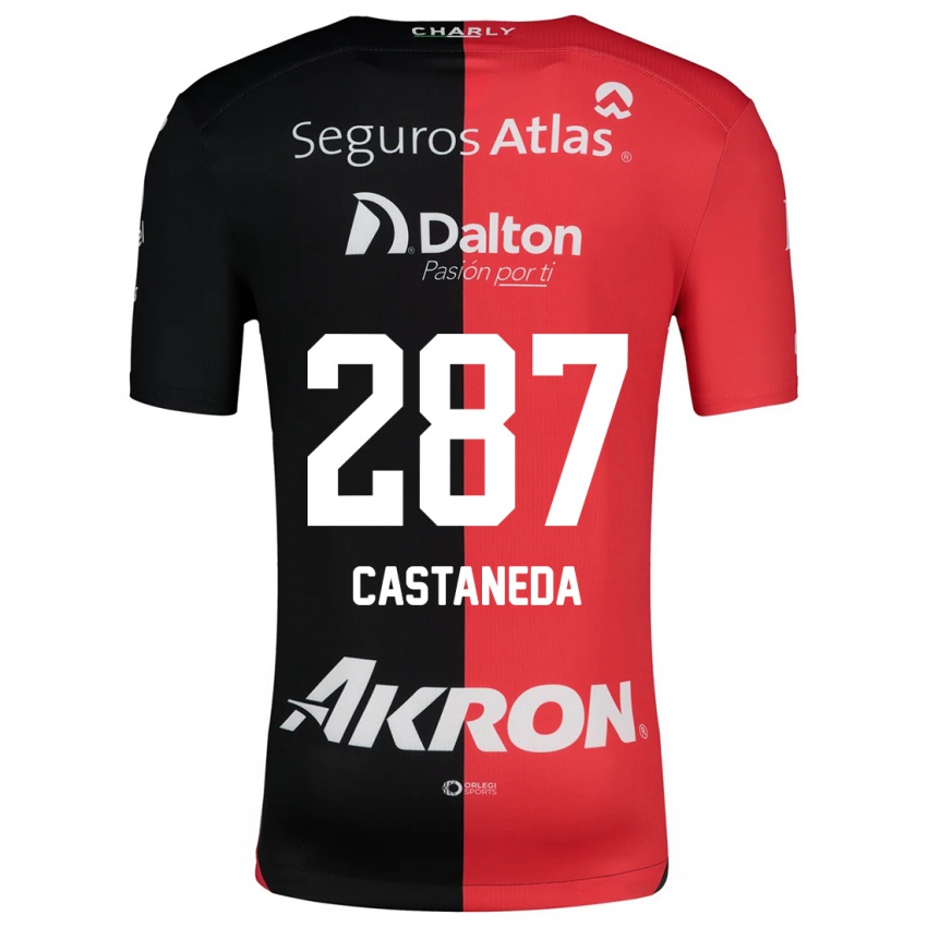 Kinder Mariano Castañeda #287 Rot Schwarz Heimtrikot Trikot 2024/25 T-Shirt