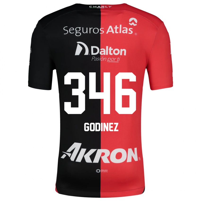 Kinder Olmo Godínez #346 Rot Schwarz Heimtrikot Trikot 2024/25 T-Shirt