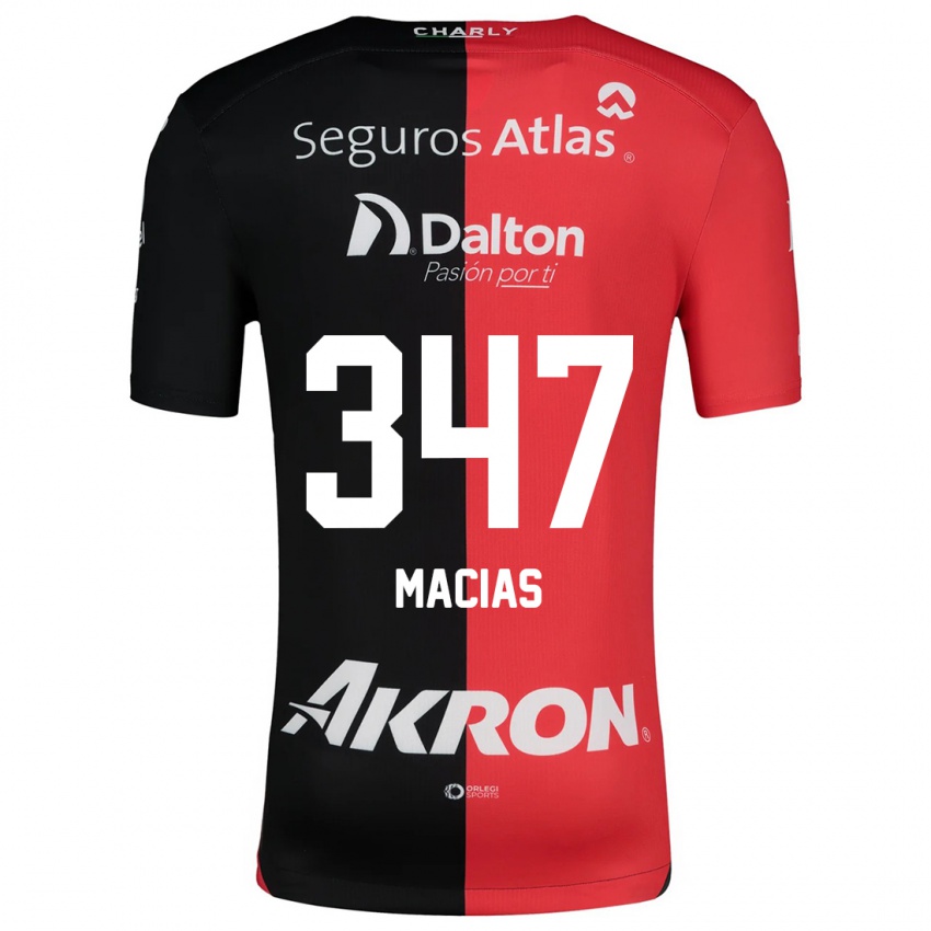 Kinder Ángel Macías #347 Rot Schwarz Heimtrikot Trikot 2024/25 T-Shirt