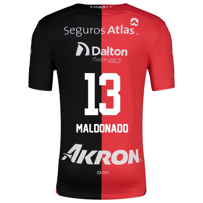 Kinder Maritza Maldonado #13 Rot Schwarz Heimtrikot Trikot 2024/25 T-Shirt