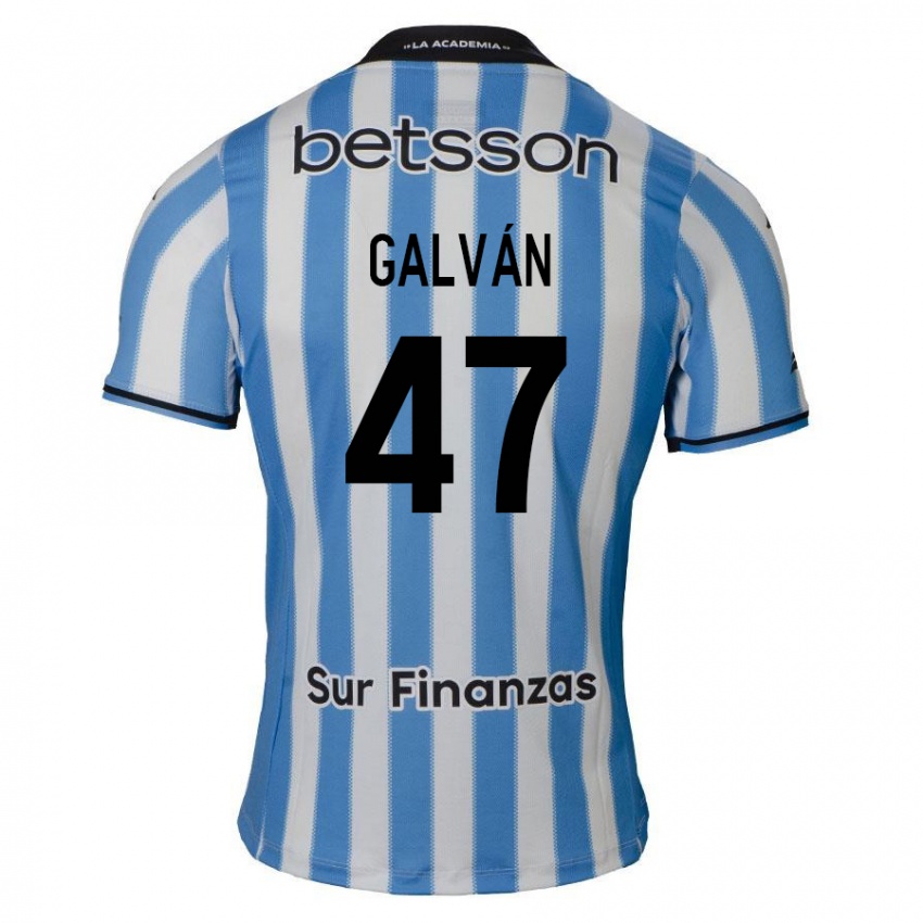 Kinder Ignacio Galván #47 Blau Weiß Schwarz Heimtrikot Trikot 2024/25 T-Shirt