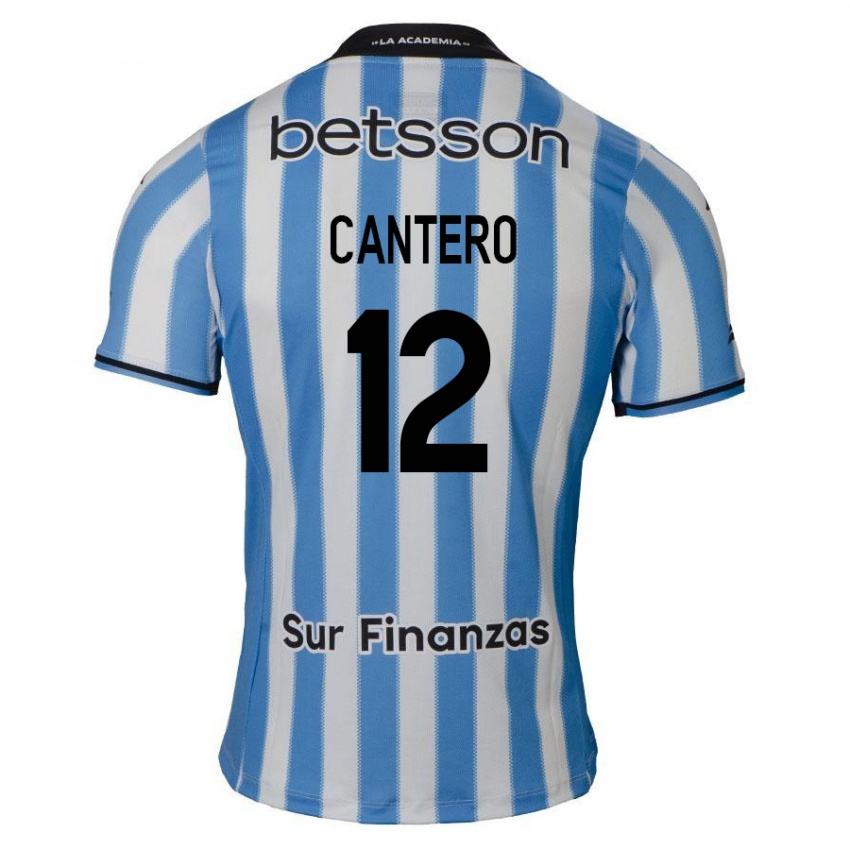 Kinder Milton Cantero #12 Blau Weiß Schwarz Heimtrikot Trikot 2024/25 T-Shirt