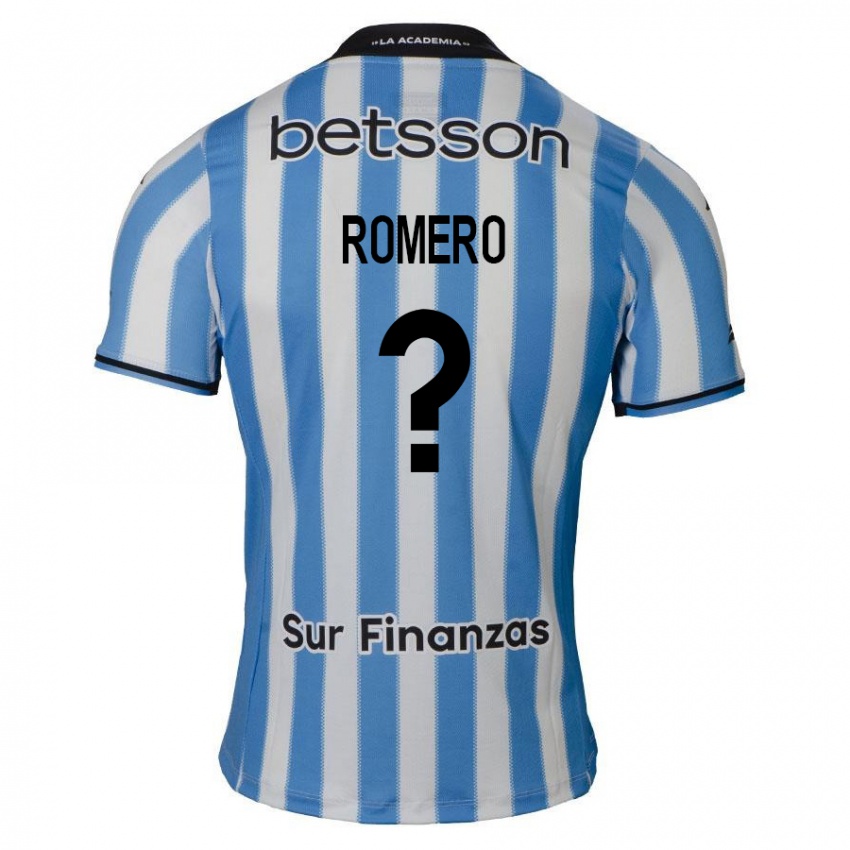 Kinder Benicio Romero #0 Blau Weiß Schwarz Heimtrikot Trikot 2024/25 T-Shirt