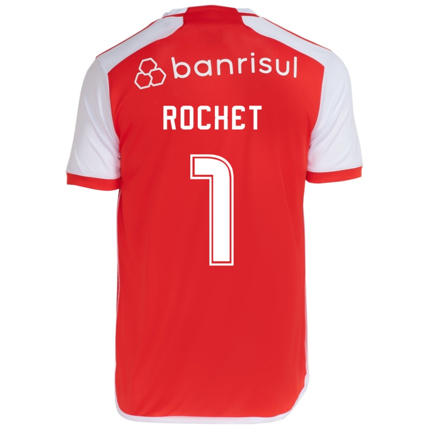 Kinder Sergio Rochet #1 Rot-Weiss Heimtrikot Trikot 2024/25 T-Shirt