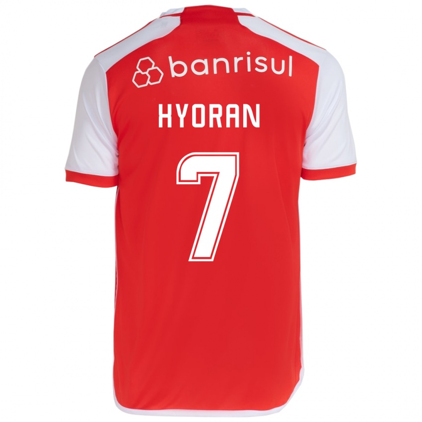 Kinder Hyoran #7 Rot-Weiss Heimtrikot Trikot 2024/25 T-Shirt