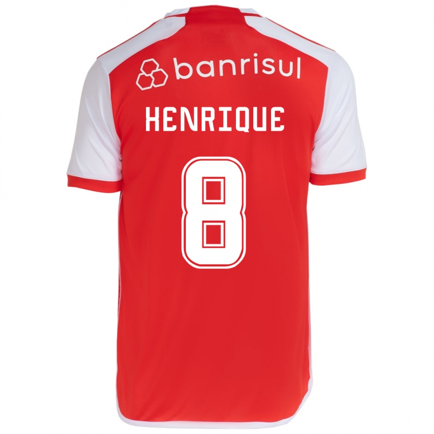 Kinder Bruno Henrique #8 Rot-Weiss Heimtrikot Trikot 2024/25 T-Shirt