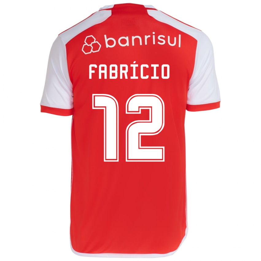 Kinder Fabrício #12 Rot-Weiss Heimtrikot Trikot 2024/25 T-Shirt