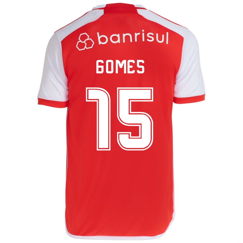 Kinder Bruno Gomes #15 Rot-Weiss Heimtrikot Trikot 2024/25 T-Shirt