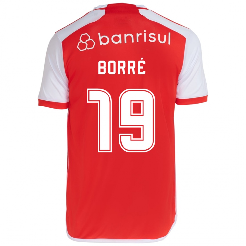 Kinder Rafael Borré #19 Rot-Weiss Heimtrikot Trikot 2024/25 T-Shirt