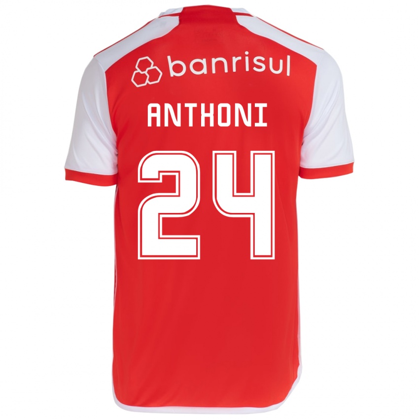 Kinder Anthoni #24 Rot-Weiss Heimtrikot Trikot 2024/25 T-Shirt