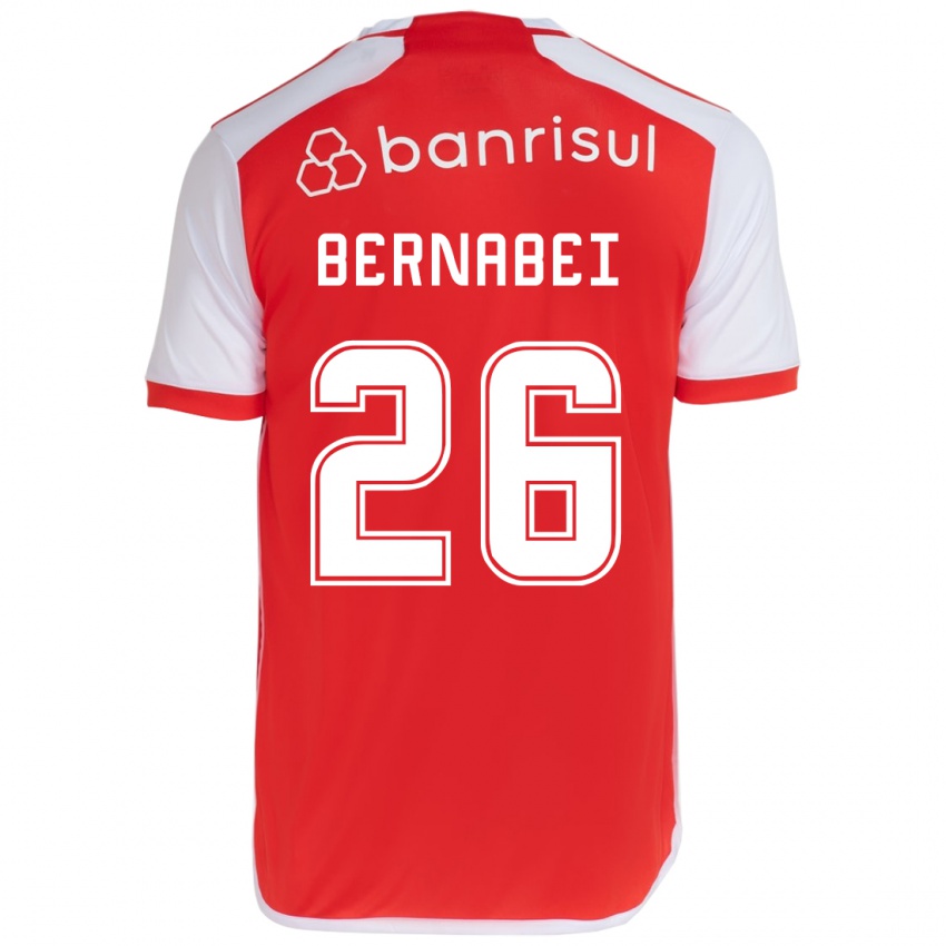 Kinder Alexandro Bernabéi #26 Rot-Weiss Heimtrikot Trikot 2024/25 T-Shirt