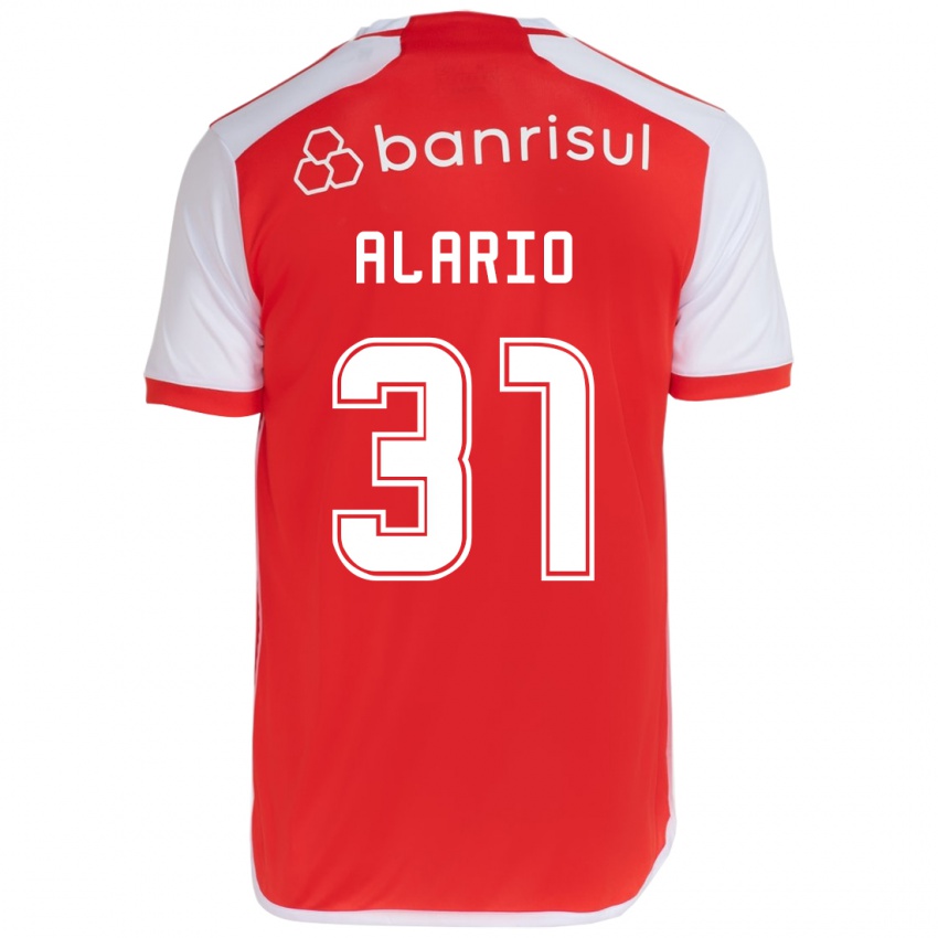 Kinder Lucas Alario #31 Rot-Weiss Heimtrikot Trikot 2024/25 T-Shirt